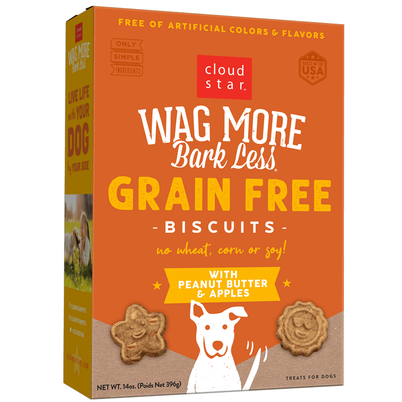 Wag More Bark Less Grain Free Peanut Butter & Apple Biscuits