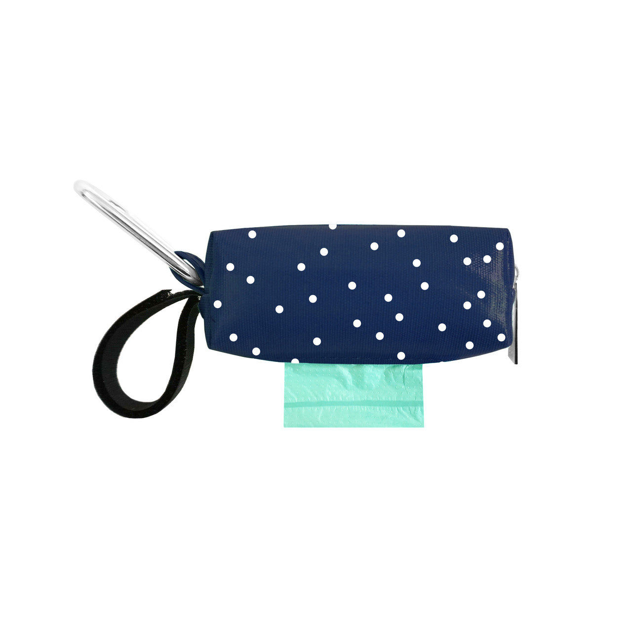 Doggie Walk Navy with White Dots Duffel Poop Bag