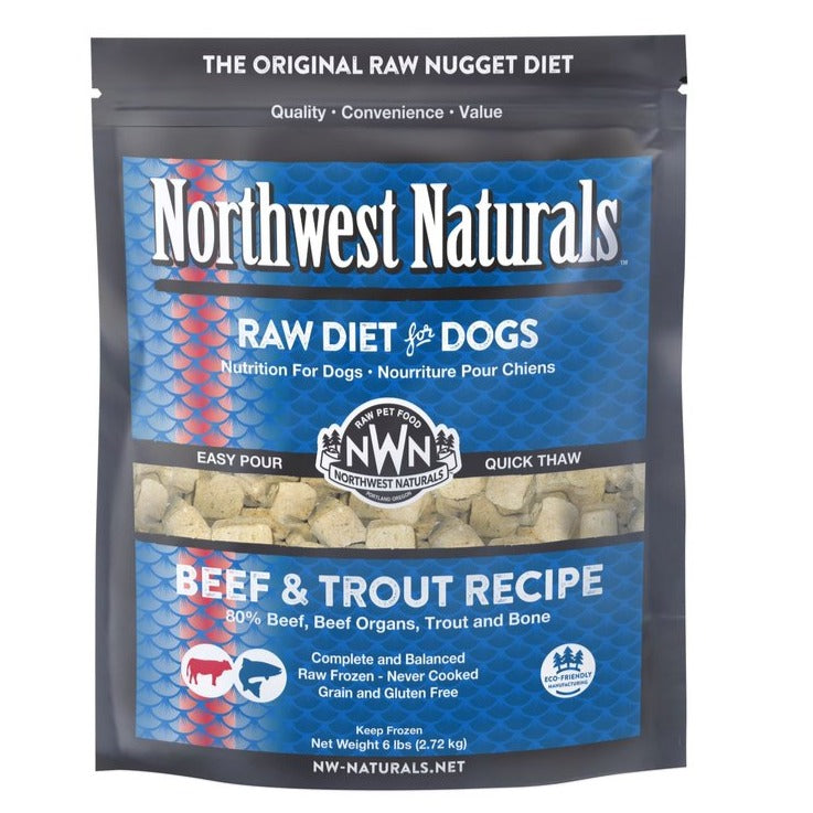 Beef and Trout Recipe Frozen Raw Nuggets