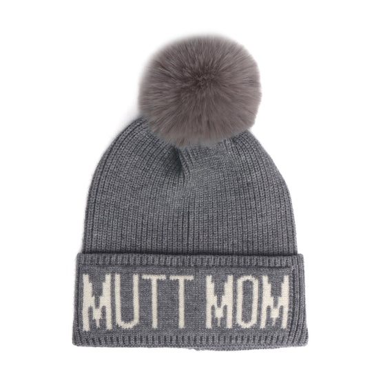 Mutt Mom Gray/White Hat