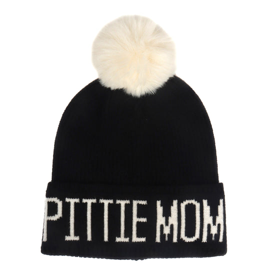 Pittie Mom Black/White Hat