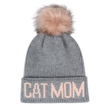 Cat Mom Gray/Pink Hat