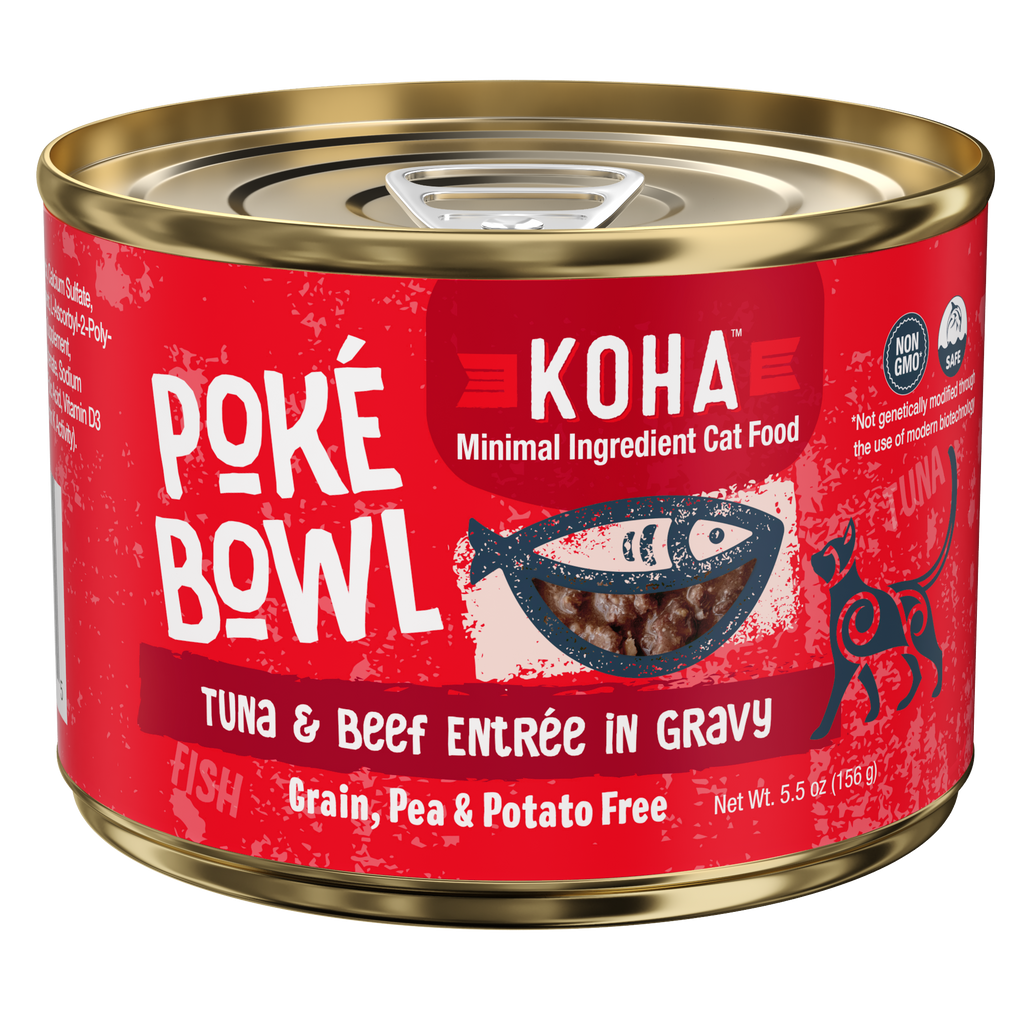 Poke Bowl Tuna & Beef Entree 5.5 oz Can