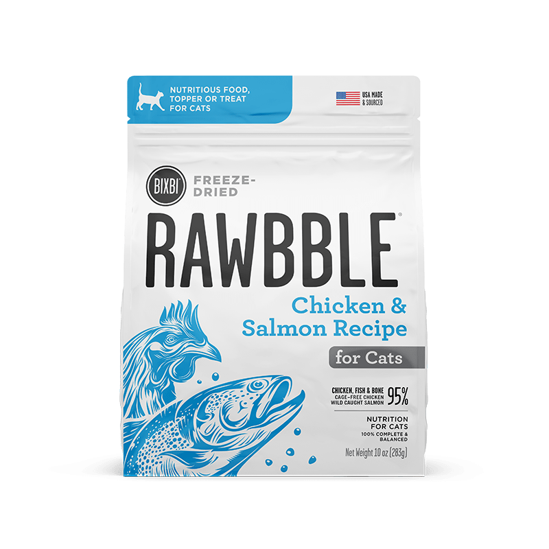 Rawbble Freeze Dried Cat Food Chicken Salmon Recipe