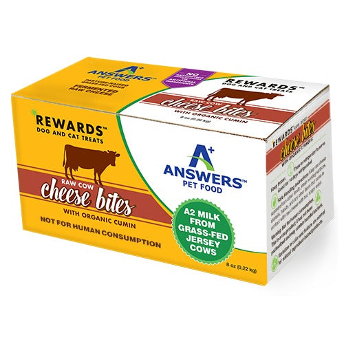 Answers Pet Food Rewards Raw Cow Cheese