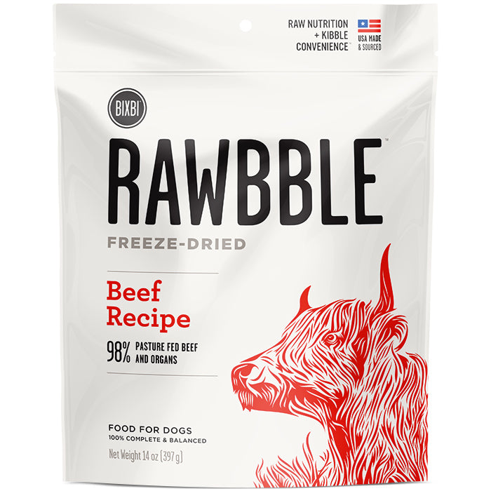 BIXBI Pets Rawbble Beef Freeze-Dried Dog Food