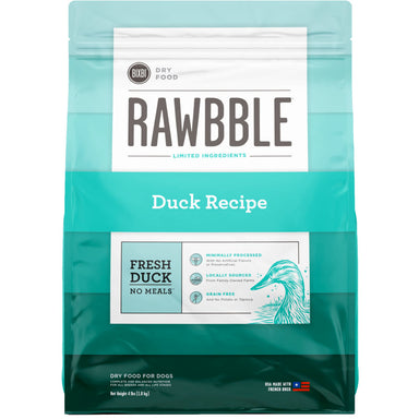 BIXBI Pets Rawbble Dry Food Duck Recipe