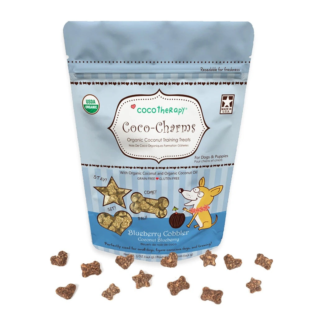 Cocotherapy Coco-Charms Training Treats Blueberry Cobbler