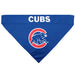 checked Chicago Cubs Reversible Pet Bandana Image 2