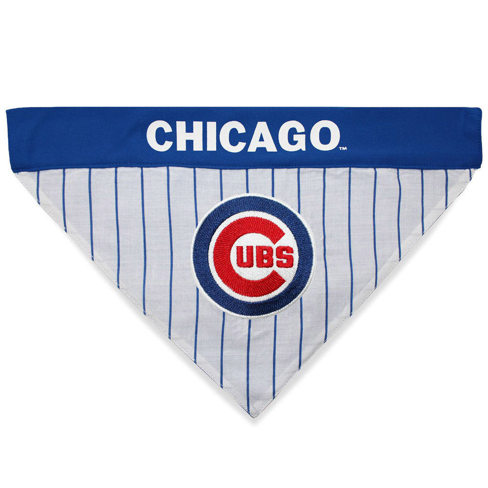 Chicago Cubs Reversible Pet Bandana — Two Bostons