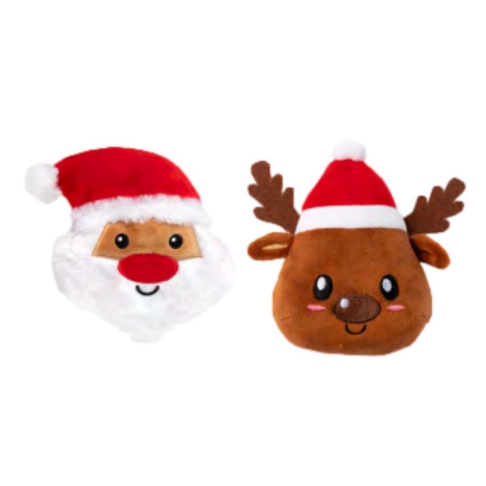 Fuzzyard Santa and Reindeer Faces