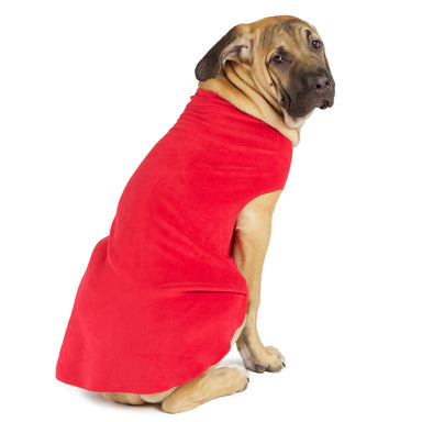 Gold Paw Series Red Stretch Fleece Pullover
