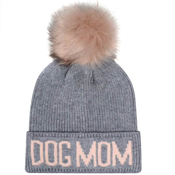 Dog Mom Gray/Pink Hat