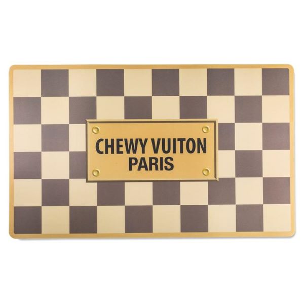 Haute Diggity Dog Checker Chewy Vuiton Placemat