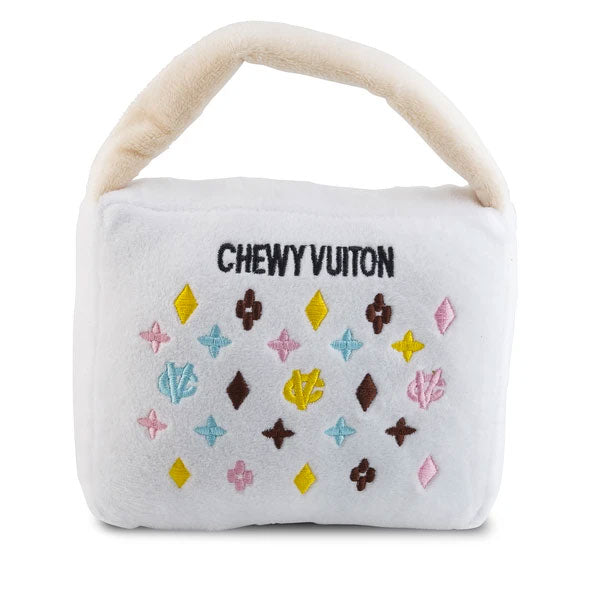 Haute Diggity Dog White Chewy Vuiton Handbag XL Plush Toy