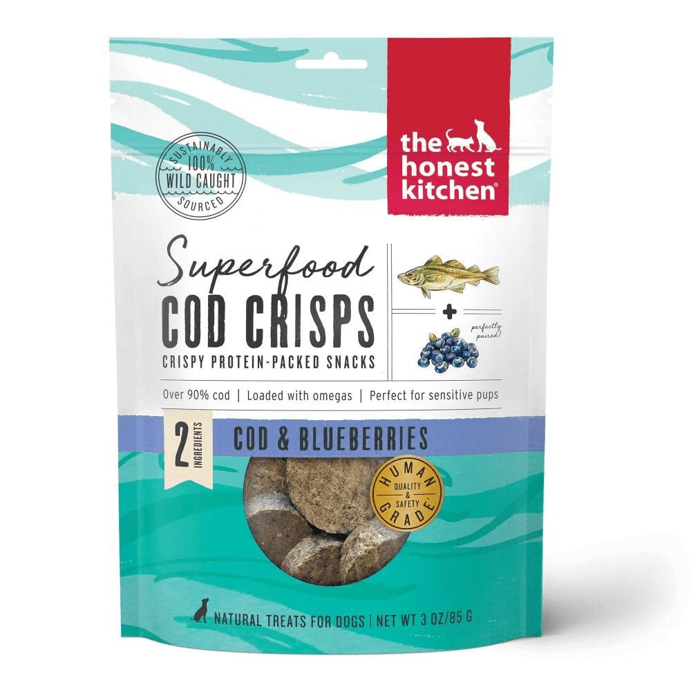 The Honest Kitchen Superfood Cod Crisps - Cod & Blueberry