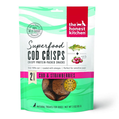 The Honest Kitchen Superfood Cod Crisps - Cod & Strawberry