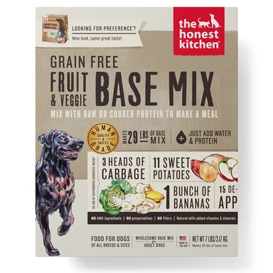The Honest Kitchen Grain Free Fruit & Veggie Base Mix