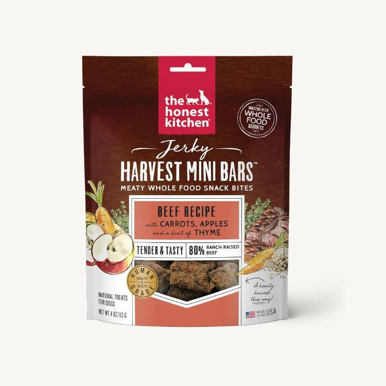 The Honest Kitchen Harvest Mini Bars - Beef Recipe with Carrots & Apples
