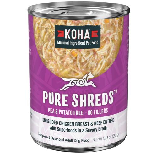Koha Pet Pure Shreds Shredded Chicken Breast & Beef Entree