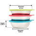 checked 6 Piece Bowl & Lid Set Image 4