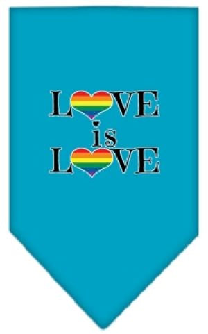 Mirage Pet Products Love is Love Bandana - Turquoise