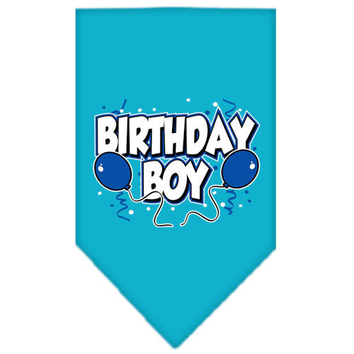 Mirage Pet Products Turquoise Birthday Boy Bandana