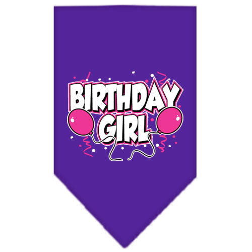 Mirage Pet Products Purple Birthday Girl Bandana