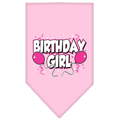 Mirage Pet Products Light Pink Birthday Girl Bandana