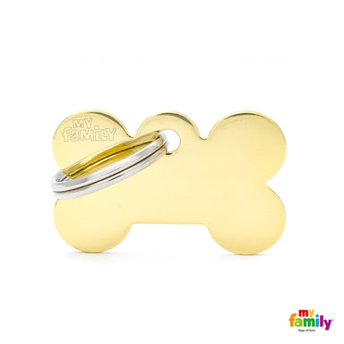 My Family Golden Brass Plated Small Bone
