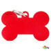 My Family X-Large Red Bone Aluminum Tag