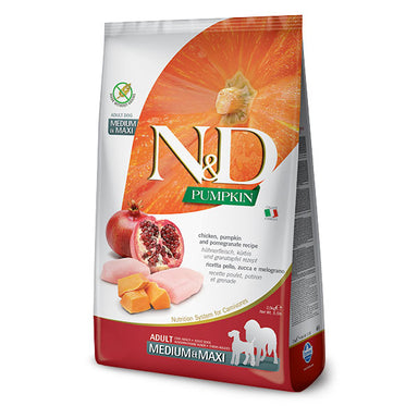 Farmina Natural & Delicious Grain-Free Pumpkin Chicken & Pomegranate Adult Medium Maxi Kibble