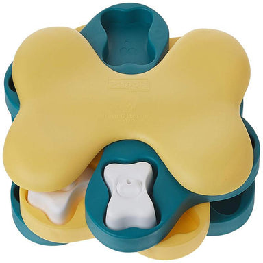 NINA OTTOSSON BY OUTWARD HOUND Multipuzzle Dog Toy, Green & Blue 