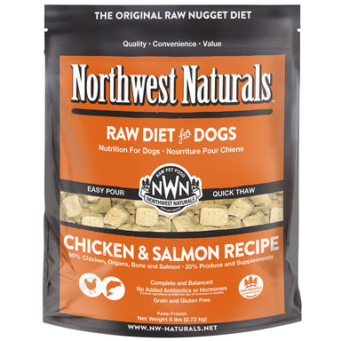 Northwest Naturals Raw Chicken And Salmon 6 Lb Nuggets