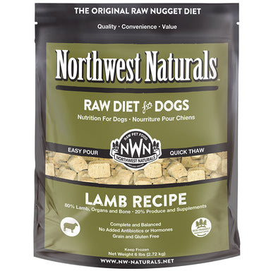 Northwest Naturals Raw Lamb 6 Lb Nuggets