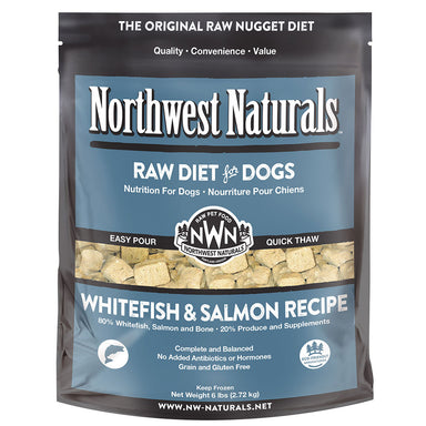 Northwest Naturals Raw Whitefish & Salmon 6 Lb Nuggets