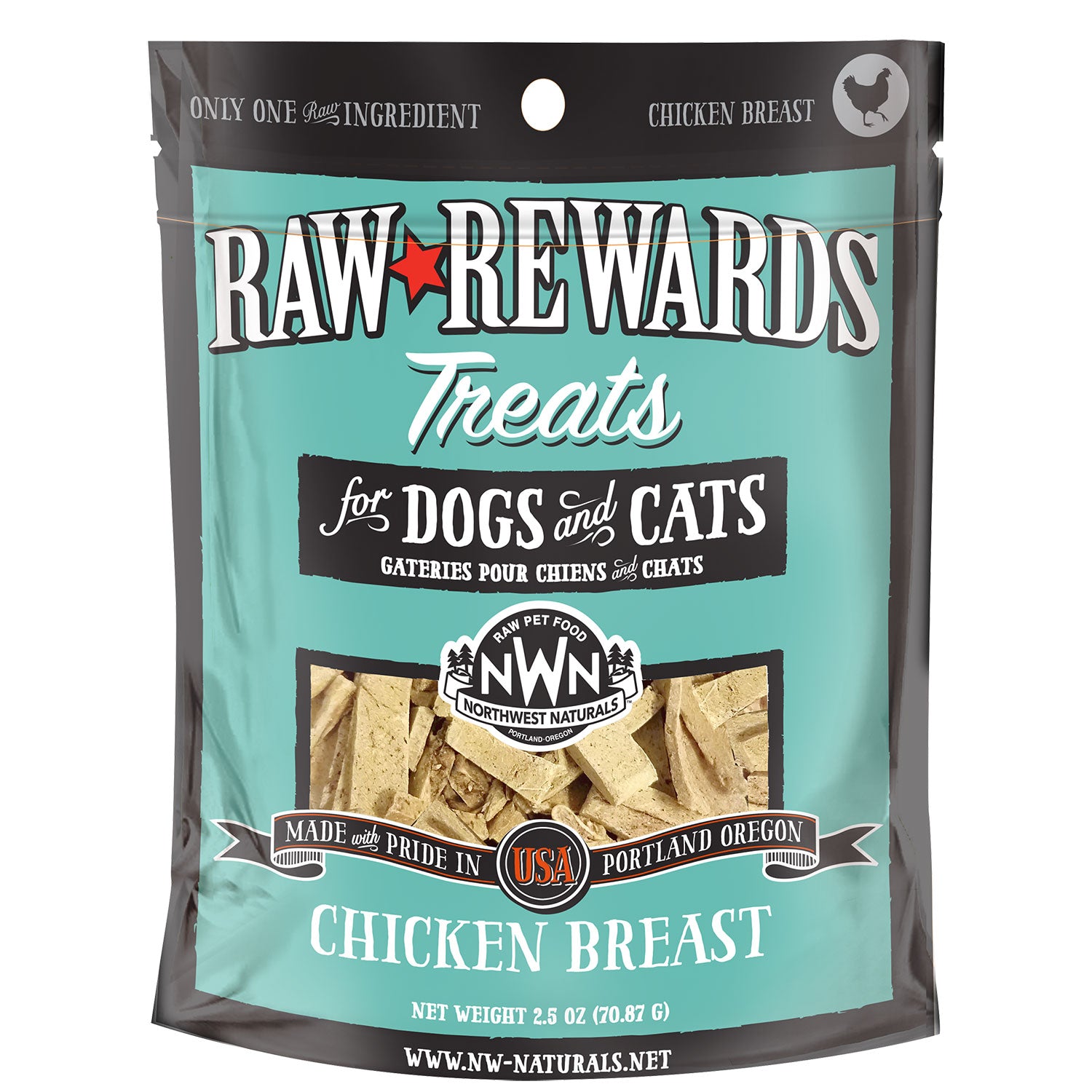Northwest Naturals Raw Rewards Freeze Dried Chicken Treats