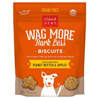 Wag More Bark Less Grain Free Peanut Butter & Apple Biscuits