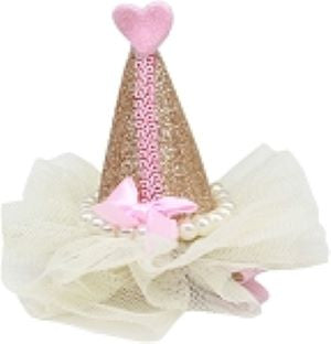 checked Pretty Party Hat Clip-On Image 2