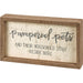 Primitives by Kathy Pampered Pets And Their Staff - Inset Box Sign