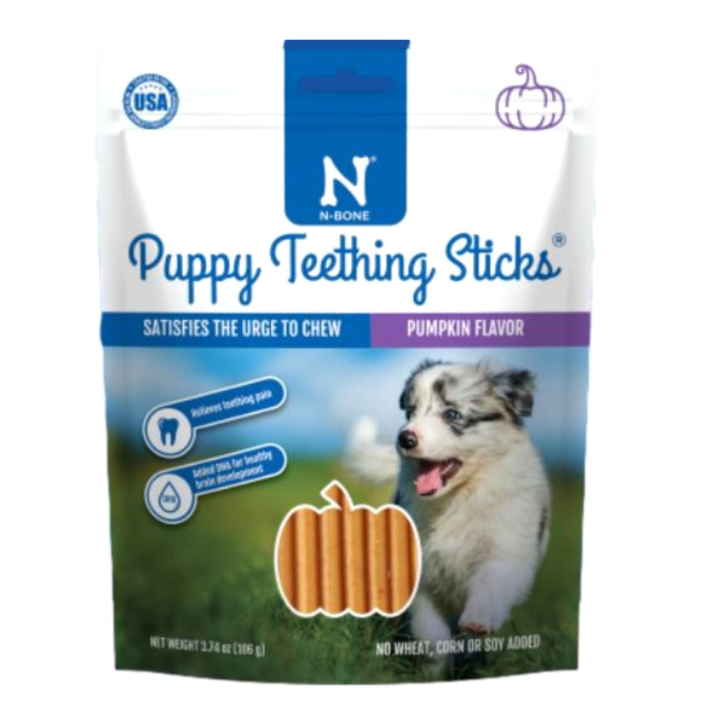 N-Bone Puppy Teething Sticks - Pumpkin
