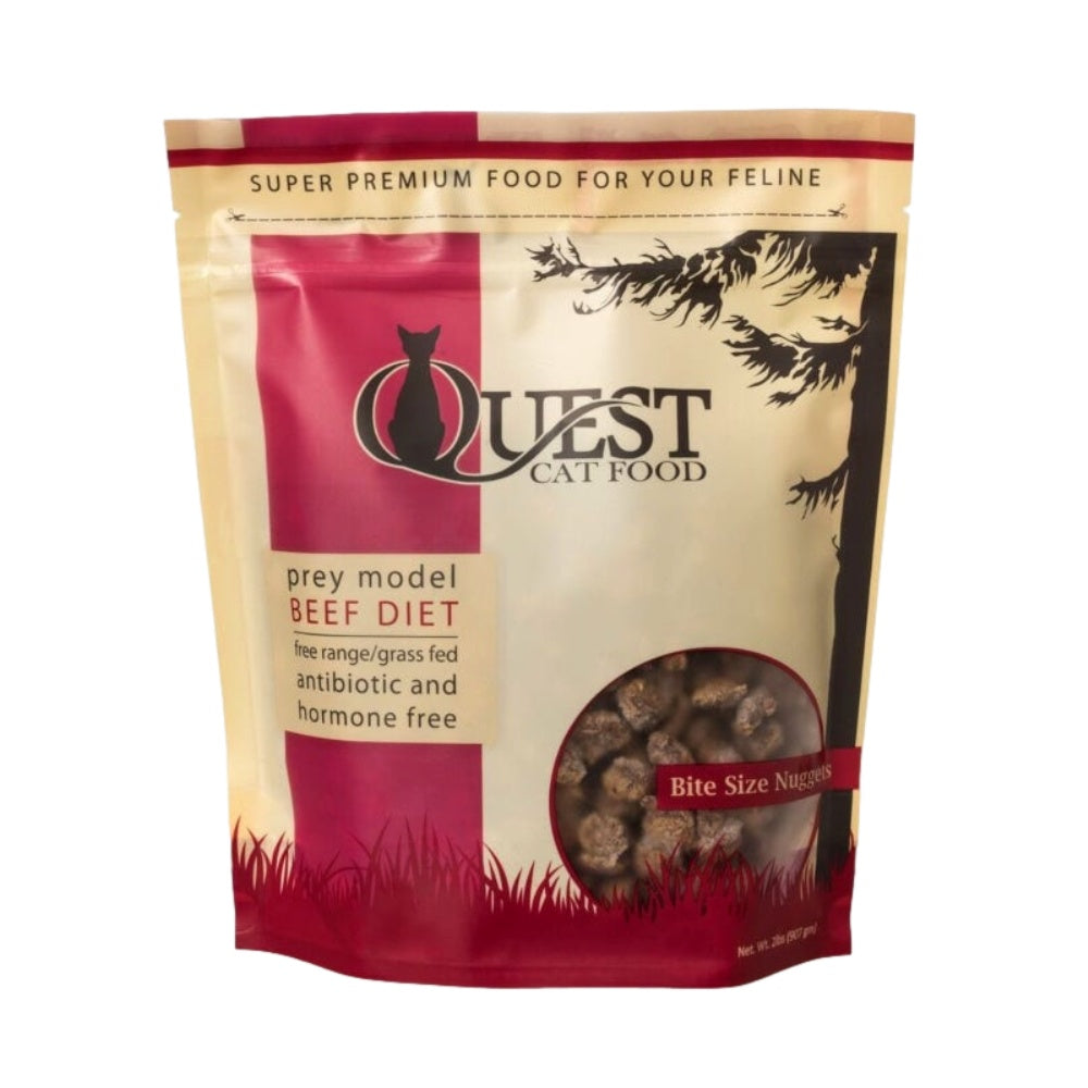 Quest Cat Raw Frozen Beef Diet Two Bostons