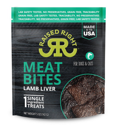 Raised Right Lamb Liver Meat Bites