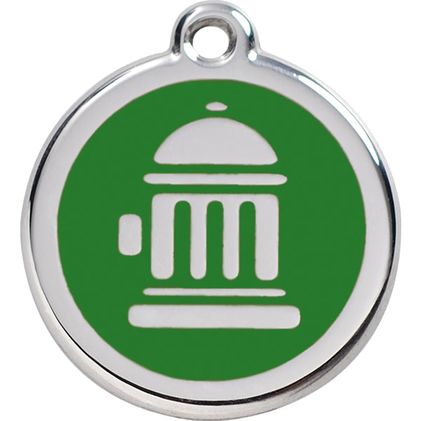 checked Fire Hydrant Dog ID Tag Image 4