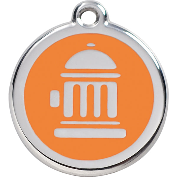 checked Fire Hydrant Dog ID Tag Image 8