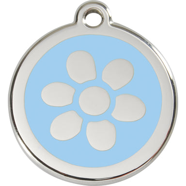 checked Flower Dog ID Tag Image 2