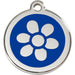 checked Flower Dog ID Tag Image 3