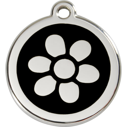 checked Flower Dog ID Tag Image 4