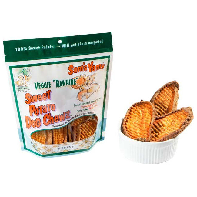Sams Yams Veggie Rawhide Sweet Potato Treats