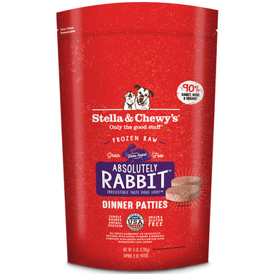 Stella & Chewy's Absolutely Rabbit Raw Frozen Dinner Patties